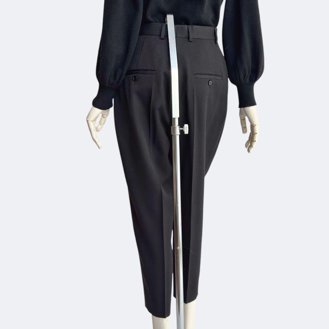 CELINE セリーヌ パンツ レディース ブラック ウール タック