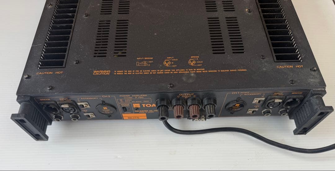 TOAのP75Dパワーアンプ音出確認済み(a16)