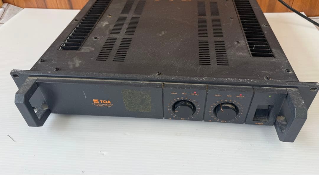 TOAのP75Dパワーアンプ音出確認済み(a16)