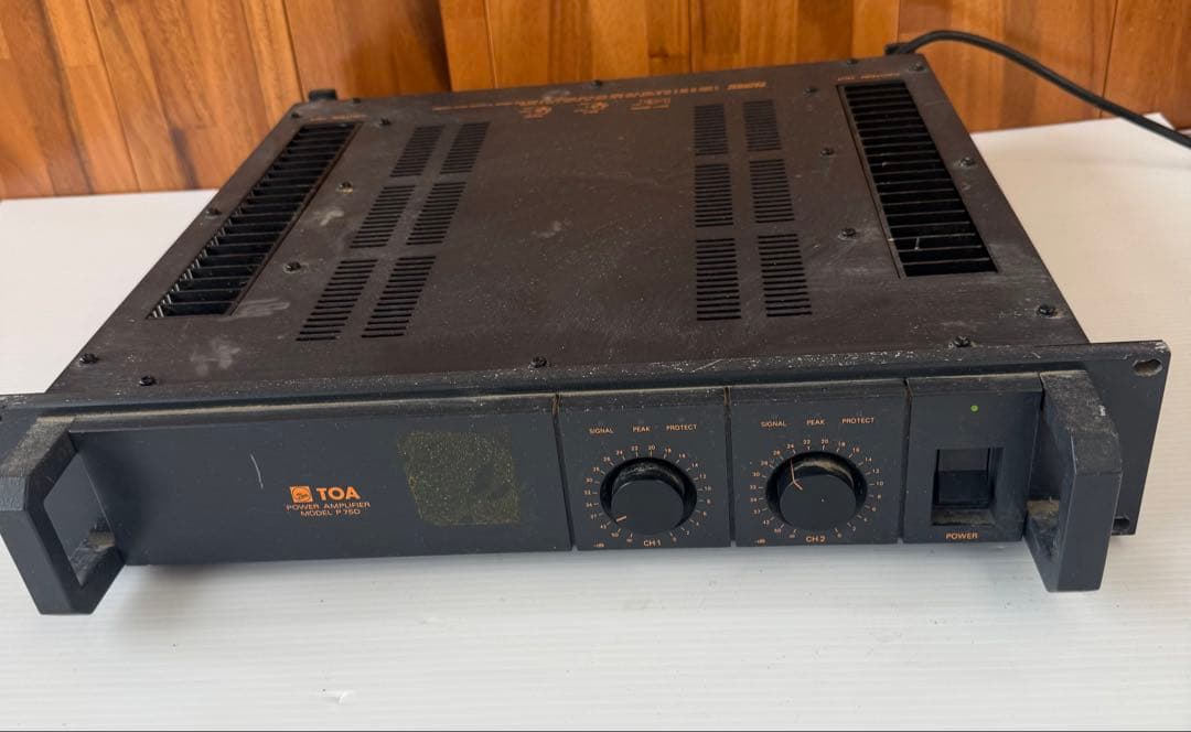 TOAのP75Dパワーアンプ音出確認済み(a16)
