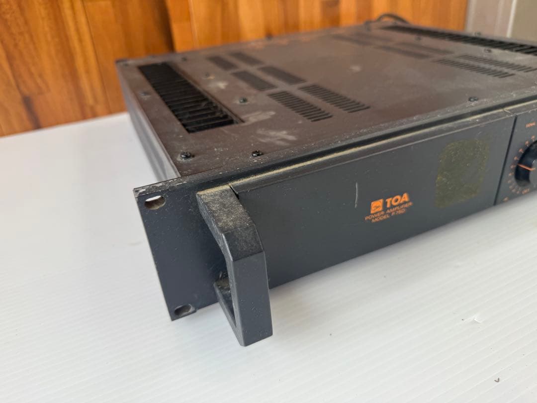 TOAのP75Dパワーアンプ音出確認済み(a16)