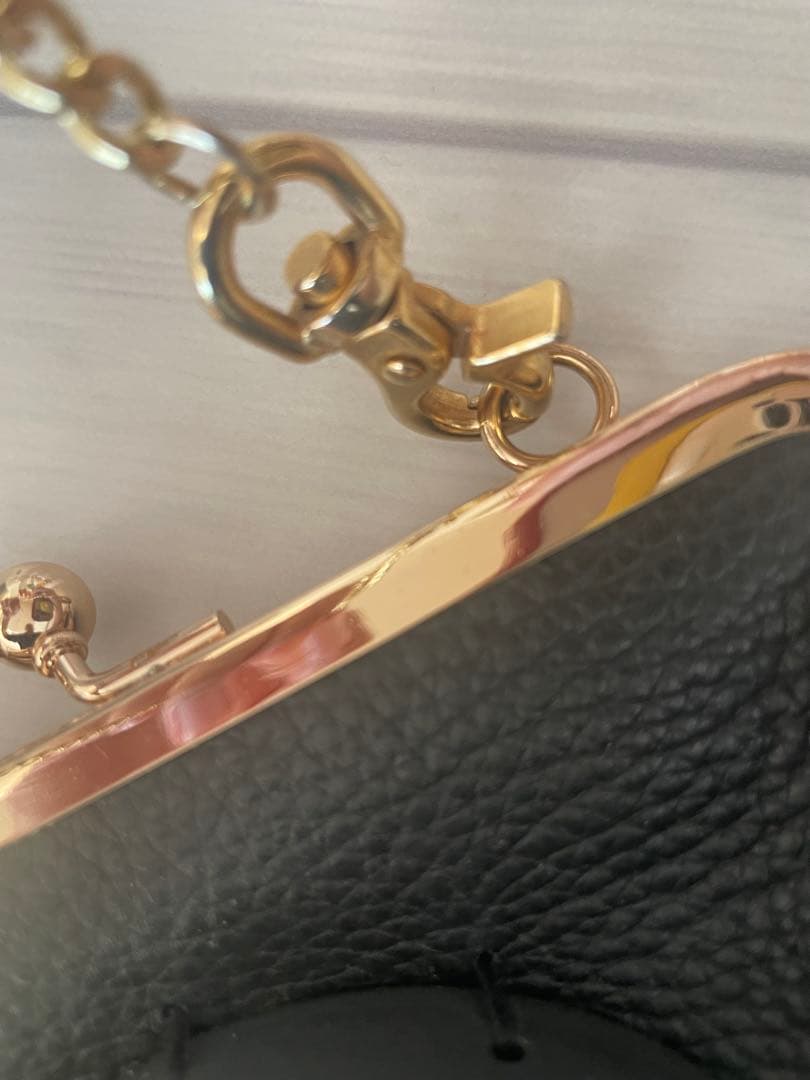 あちゃちゅむ✖️capi 陶器顔レザーバッグ　がま口　新品未使用　あちゃちゅむ