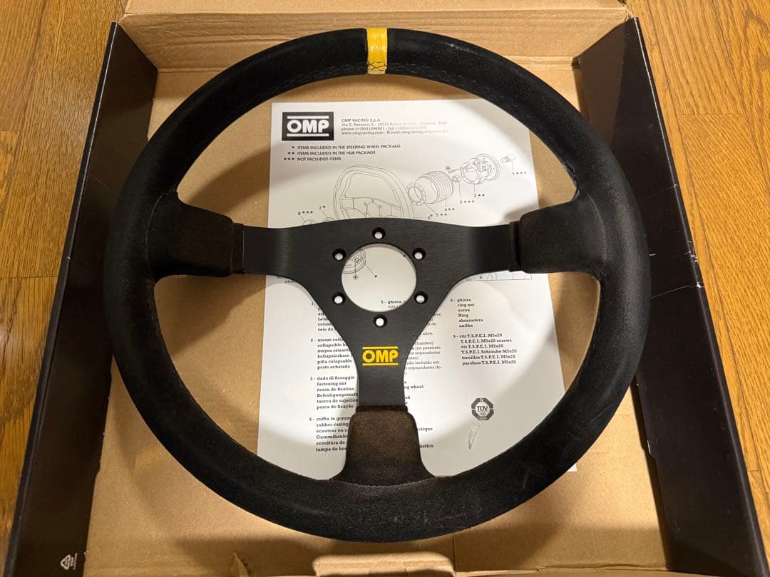 OMP WRC 350mm スエード ステアリング (説明要確認)