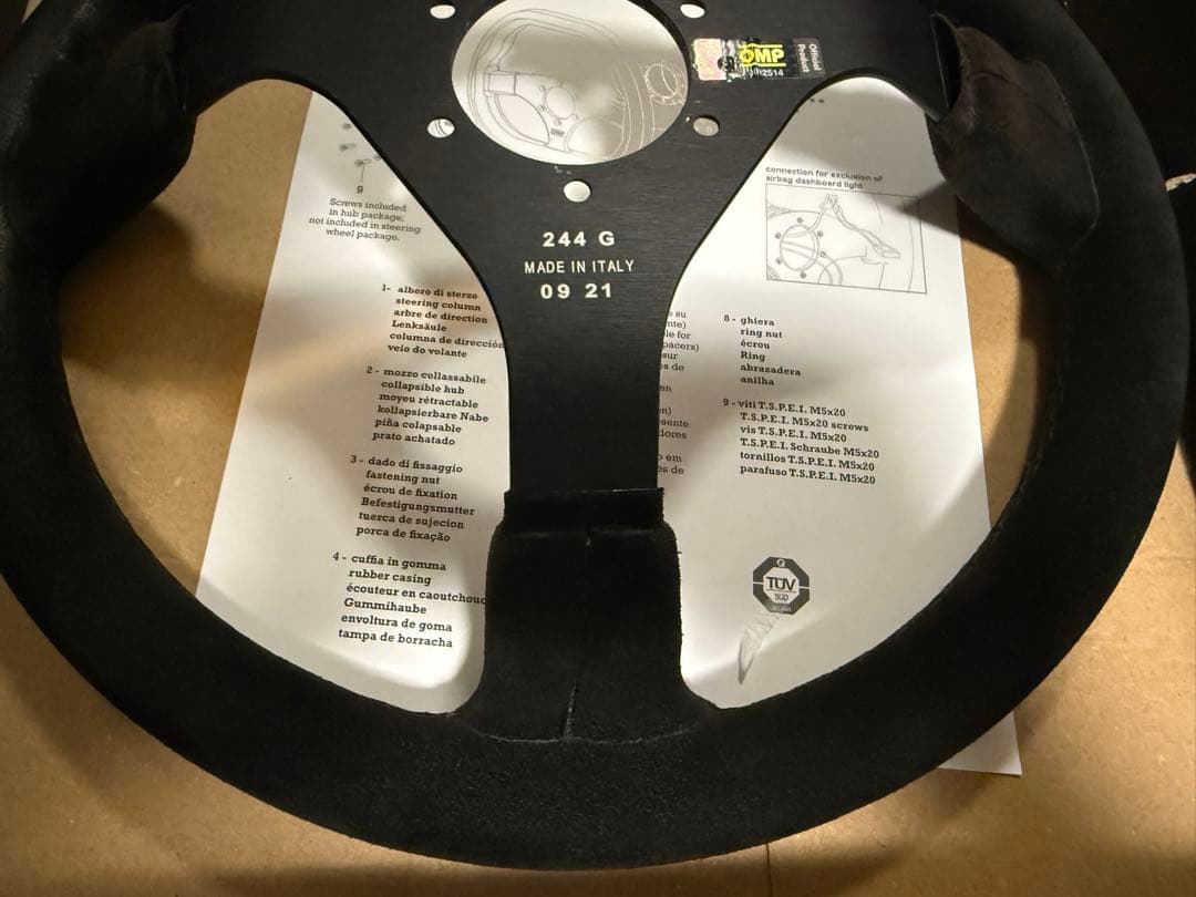 OMP WRC 350mm スエード ステアリング (説明要確認)