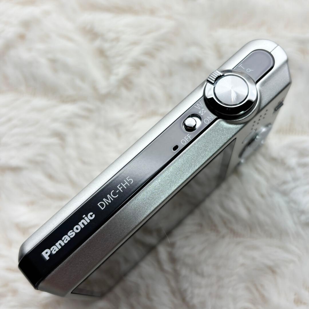 極美品 動作良好 Panasonic LUMIX DMC-FH5 シルバー