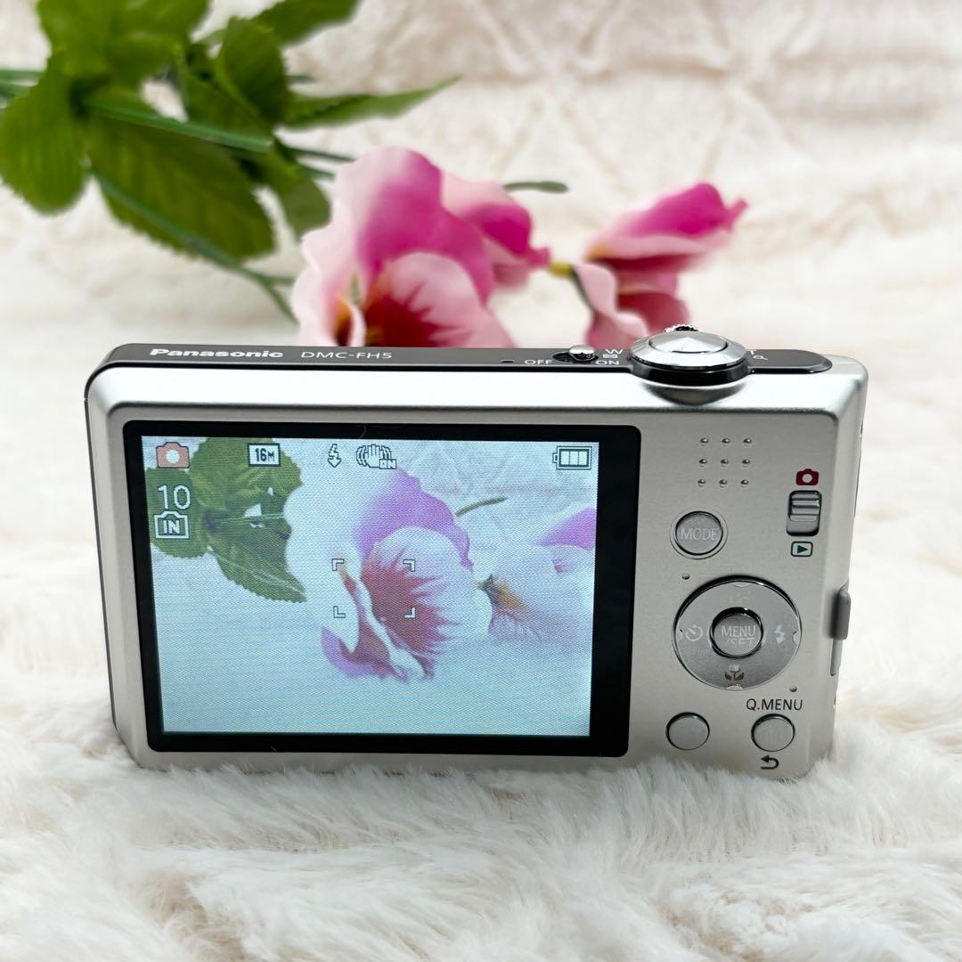 極美品 動作良好 Panasonic LUMIX DMC-FH5 シルバー