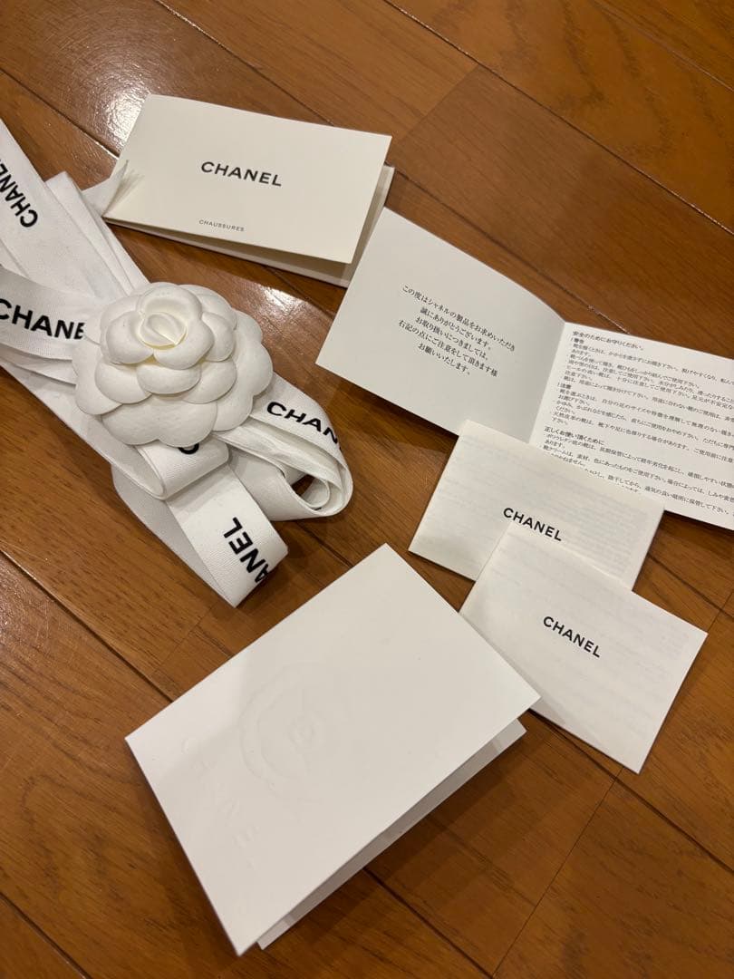 CHANEL シャネル　ラバーロング レインブーツ ハイブーツ36 試着のみ