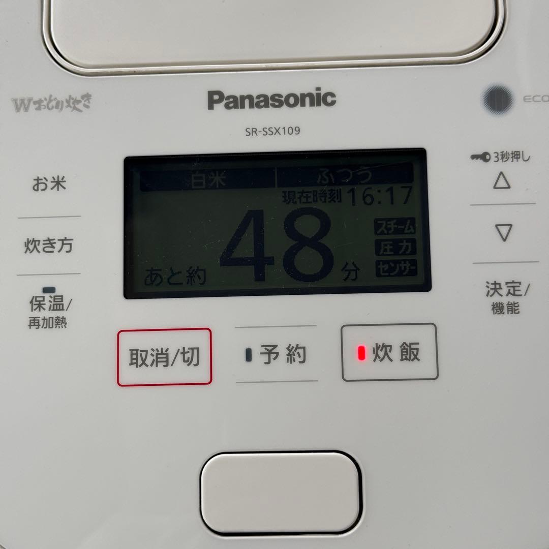 Panasonic パナソニック SR-SSX109 2019年製 炊飯器