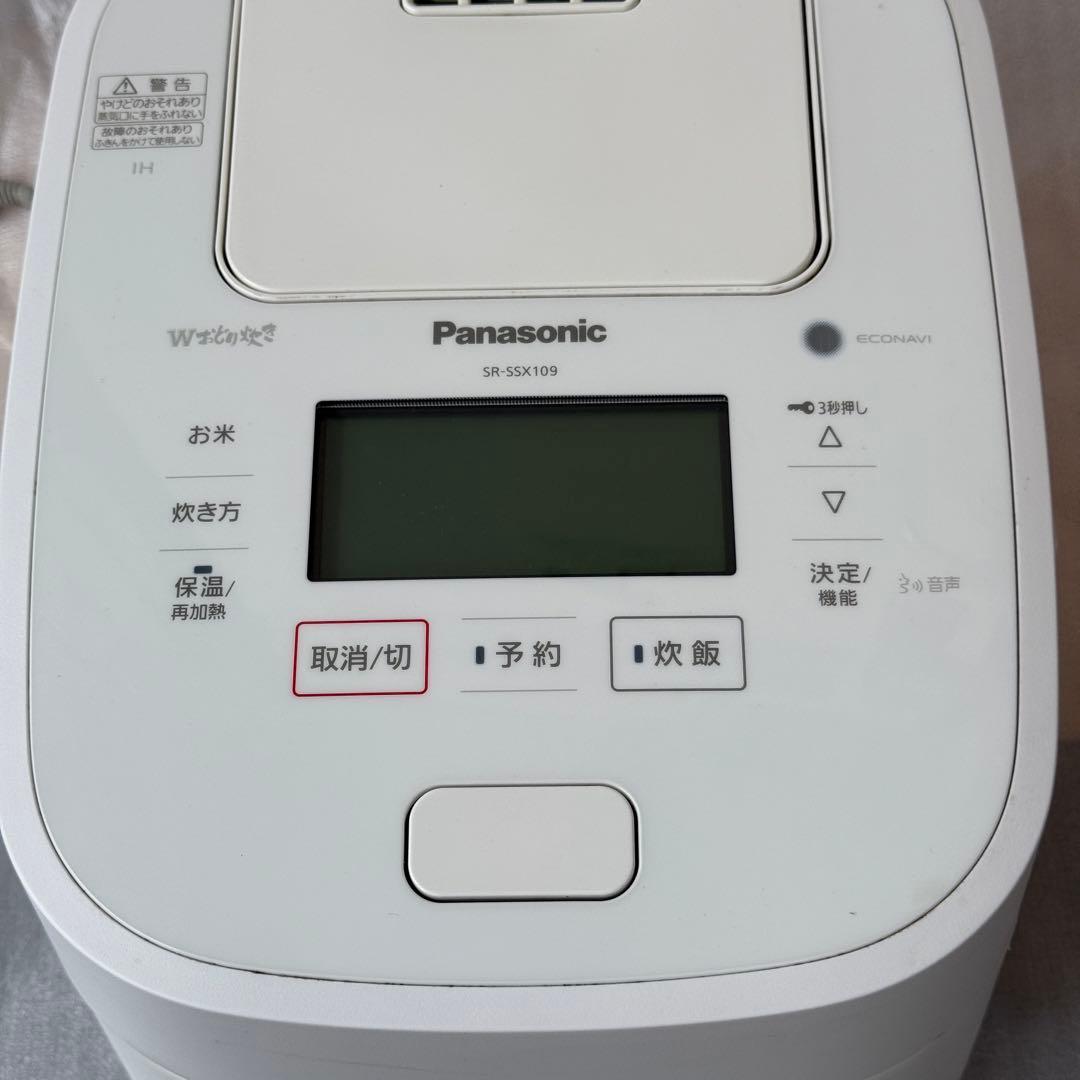 Panasonic パナソニック SR-SSX109 2019年製 炊飯器