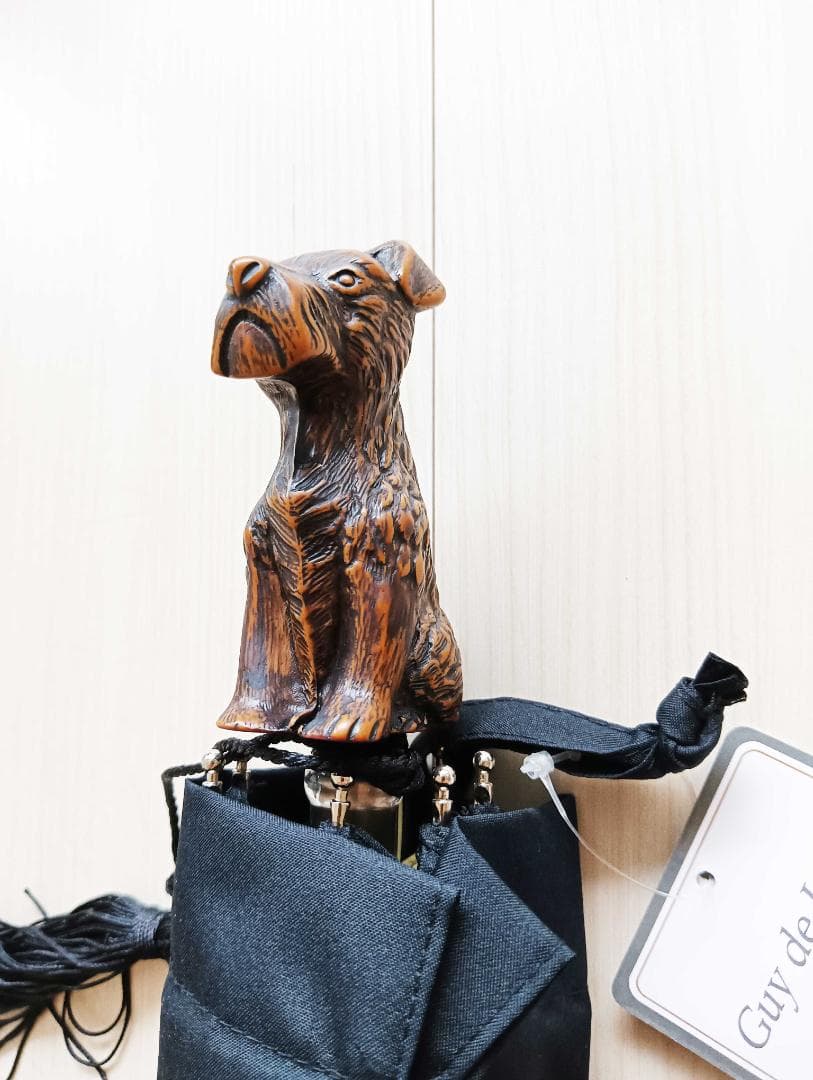 Guy de jean 折畳み傘 雨/日兼用：スコッティ（ブラック）