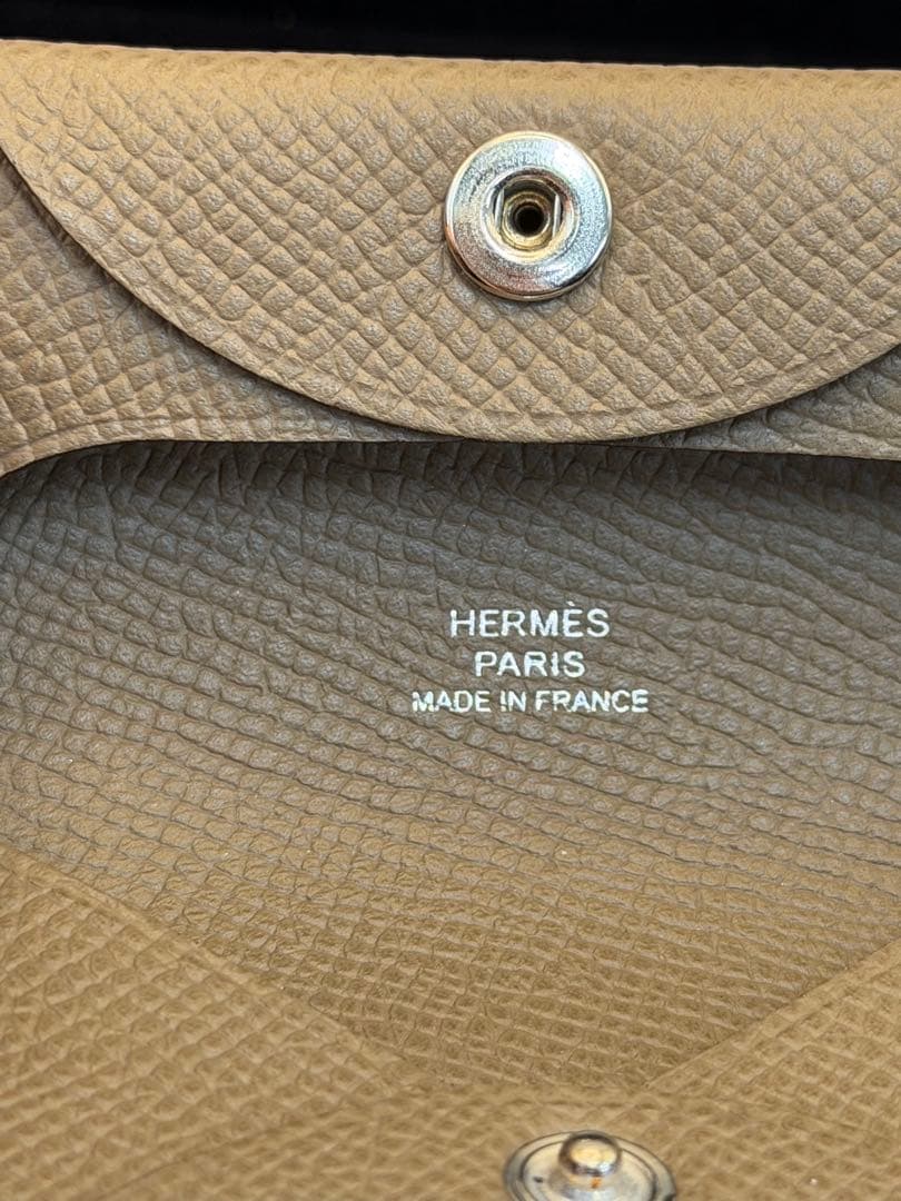 新品未使用！HERMESエルメス　バスティア　エトゥープ　W刻印