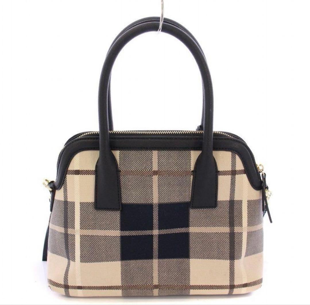 ケイトスペード　kate spade チェック柄ハンドバッグ 美品