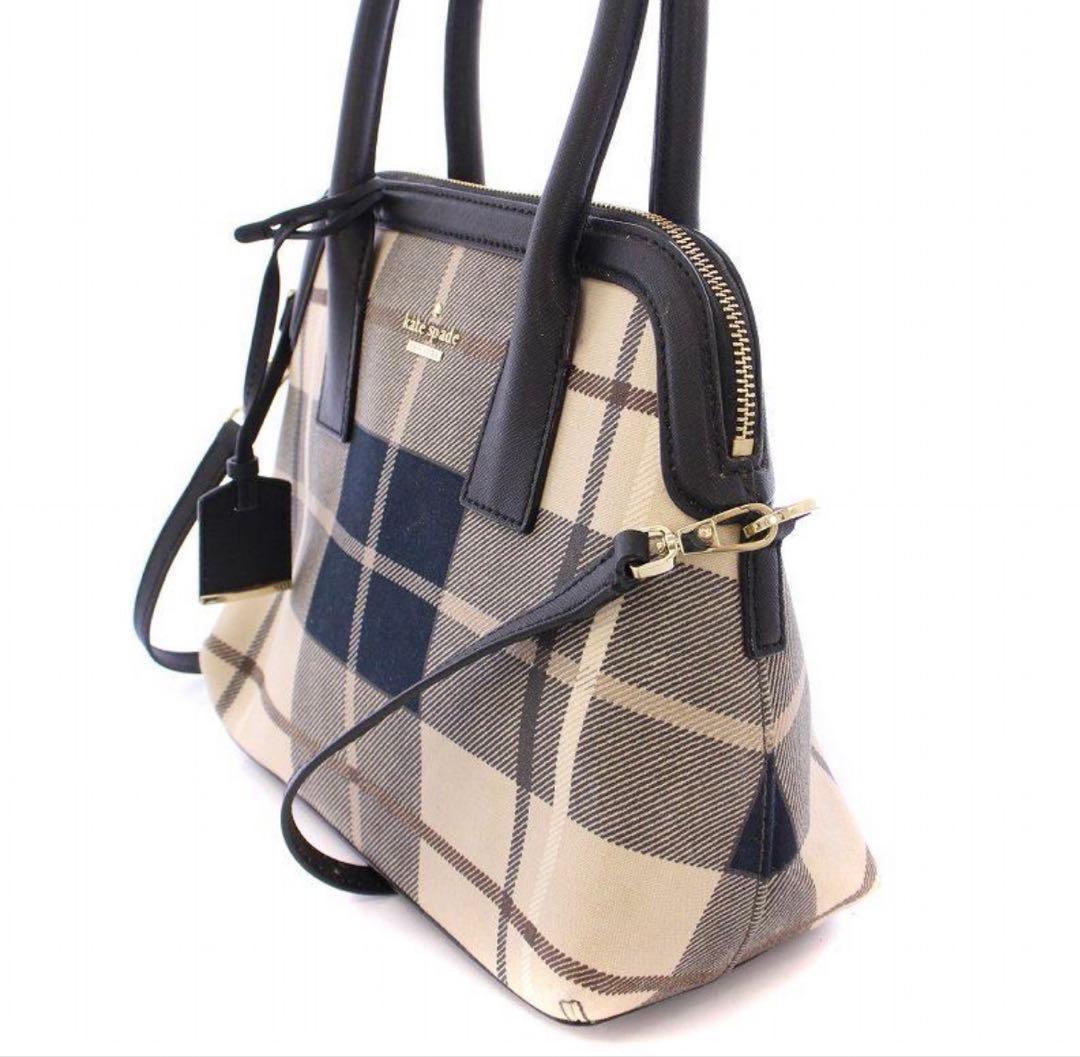 ケイトスペード　kate spade チェック柄ハンドバッグ 美品