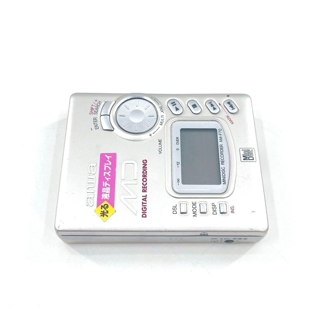 美品 aiwa AM-F70 MDレコーダー 通電確認のみ 読み込み不可