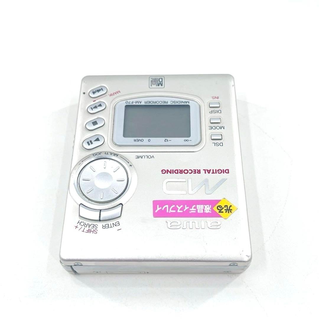 美品 aiwa AM-F70 MDレコーダー 通電確認のみ 読み込み不可