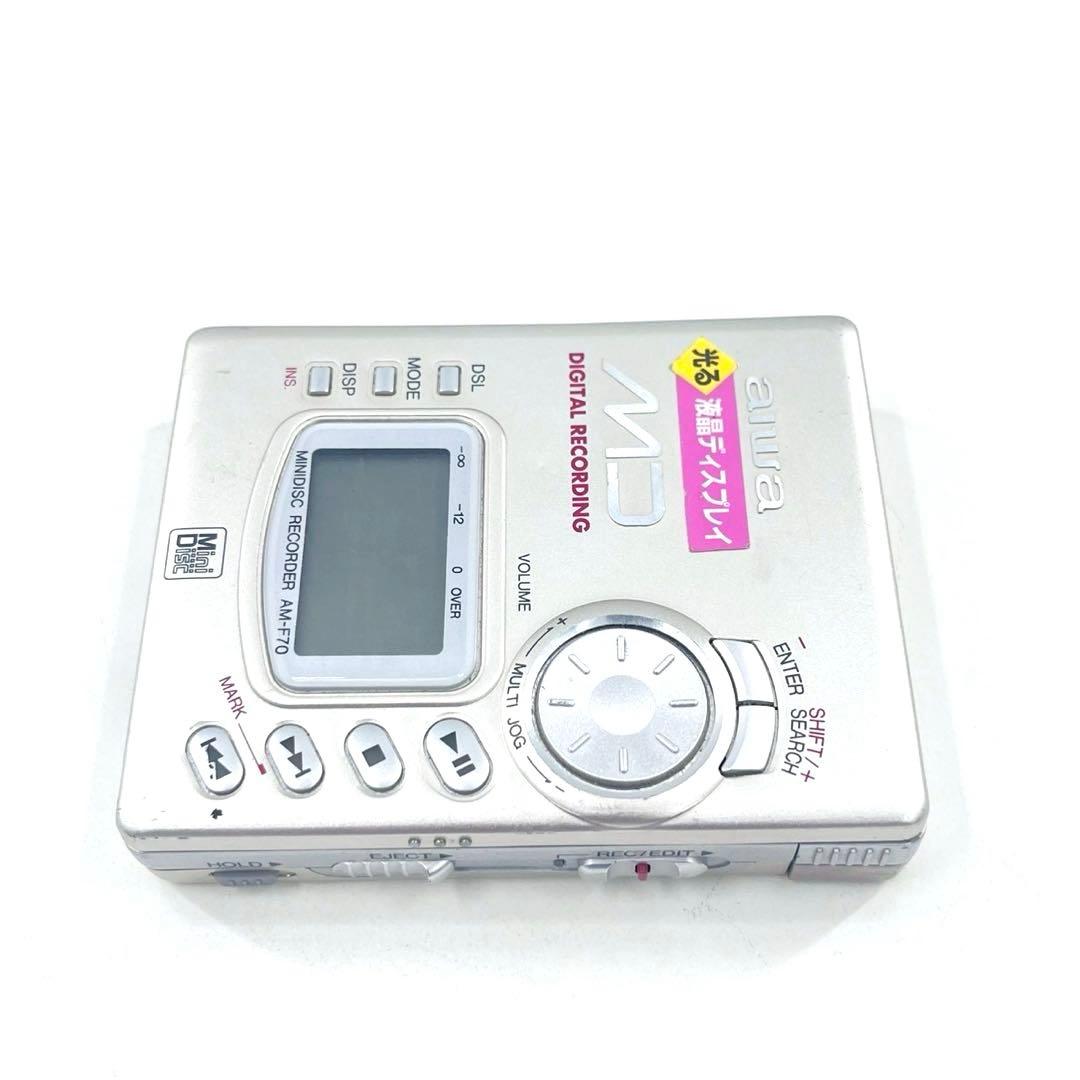 美品 aiwa AM-F70 MDレコーダー 通電確認のみ 読み込み不可
