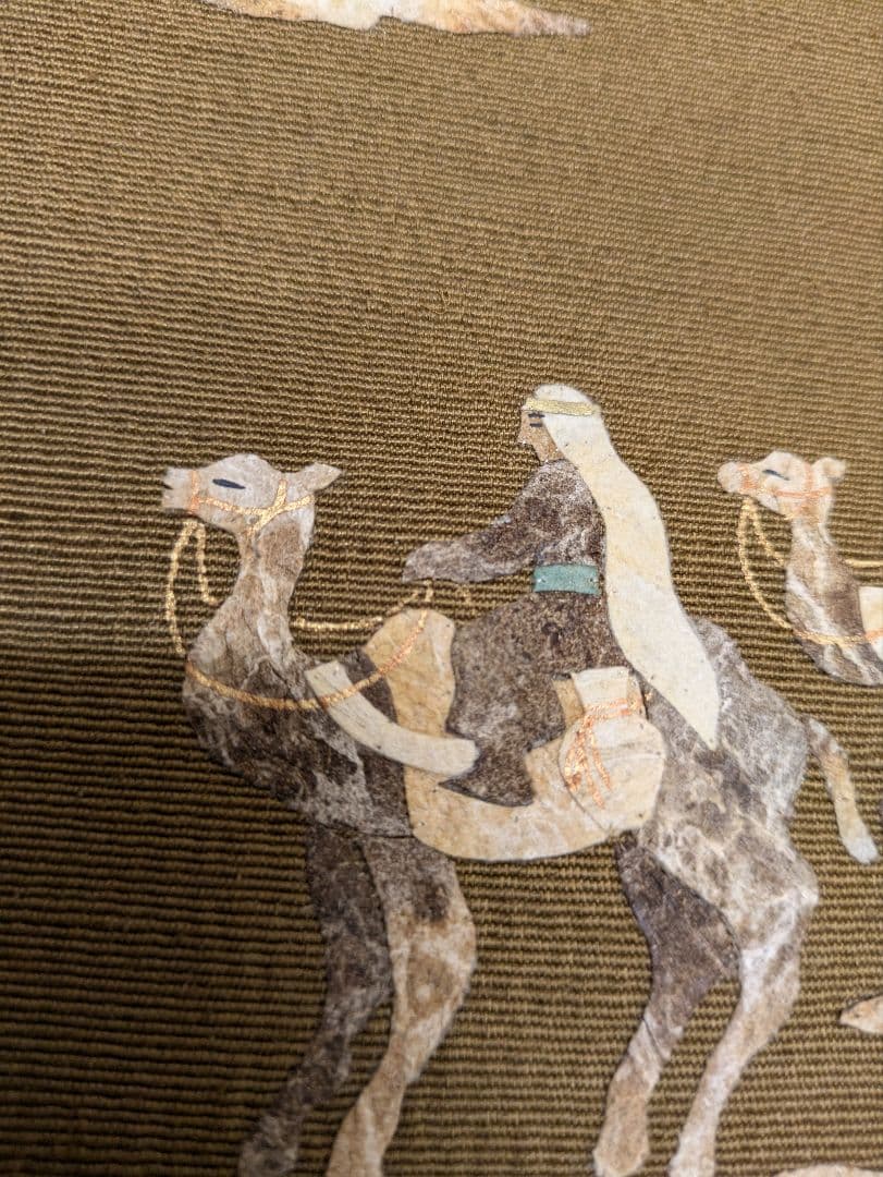 作家物【逸品】高級　シルクロード結城紬　名古屋帯　未使用 正絹 　素晴らしいお品