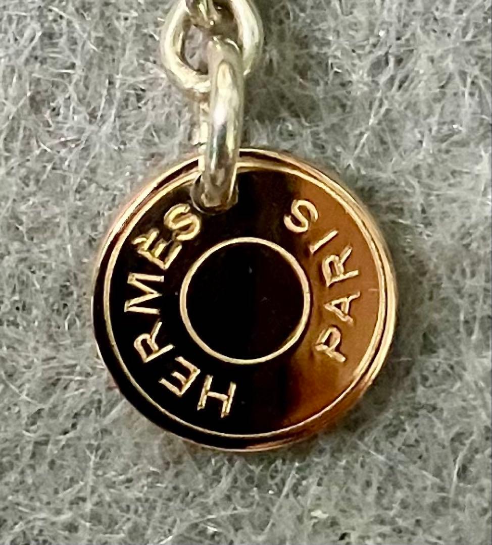 Hermès エルメス 片耳ピアス Sellier Au750/Ag925
