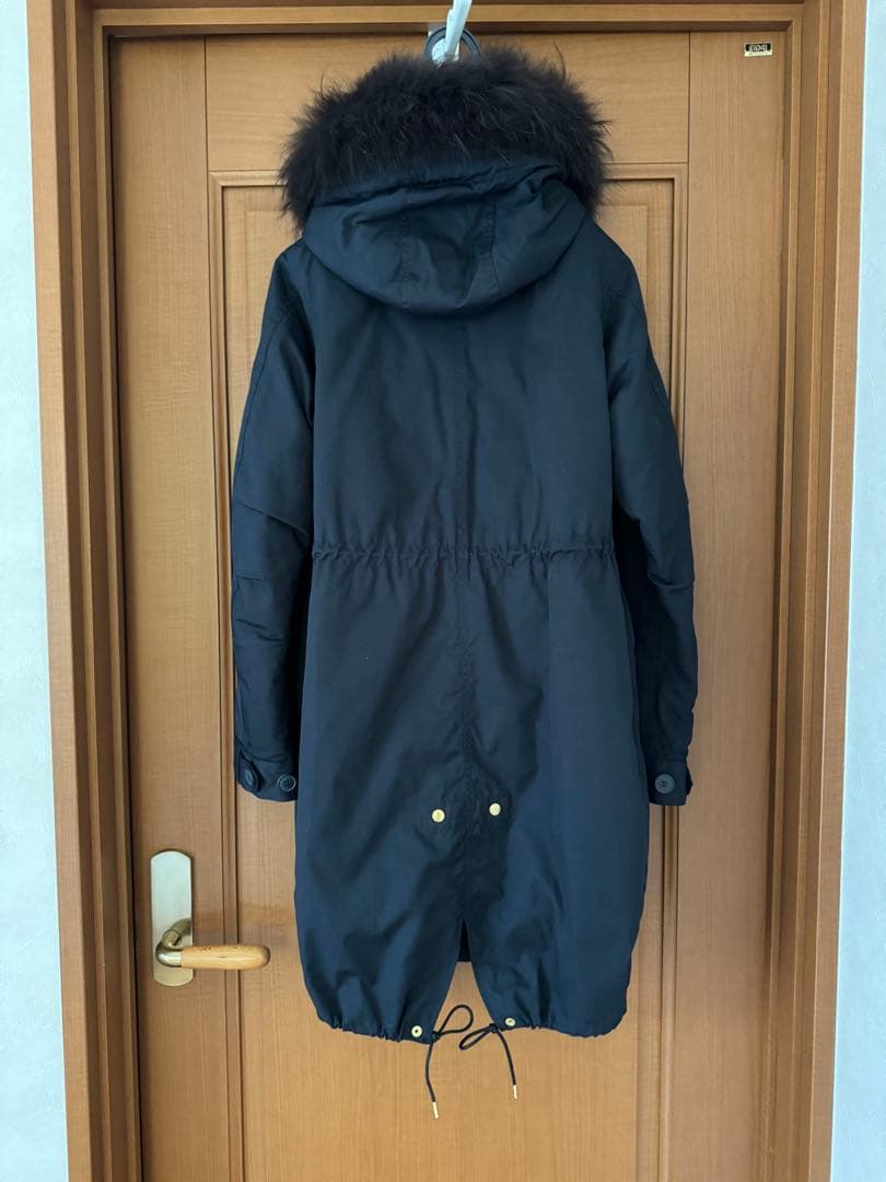 IENA マウンテンパーカー 36 ネイビー ファー取り外し可
