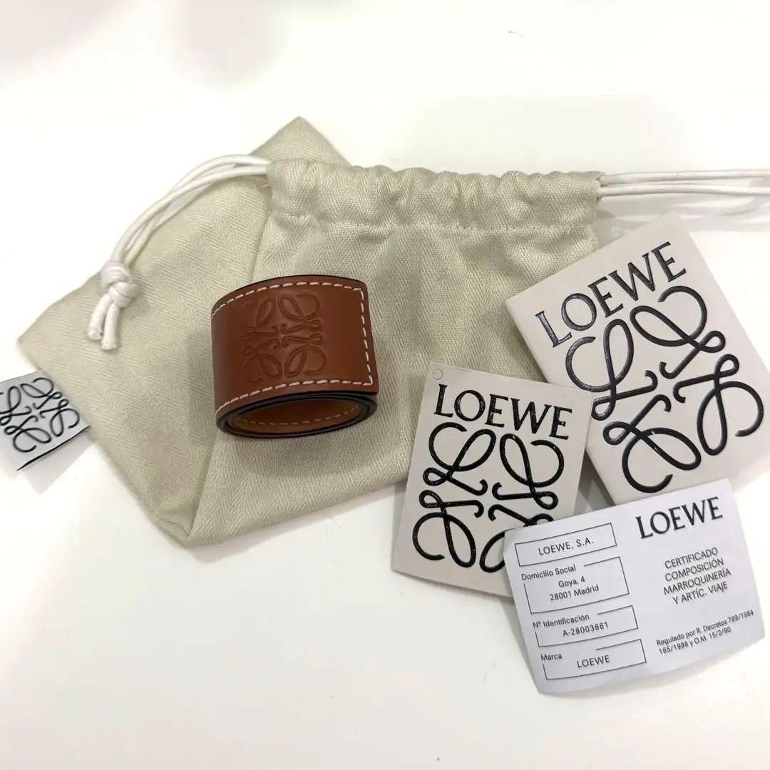 ⭐️最終お値下げ⭐️LOEWE ロエベ レザー バングル 保存袋付き