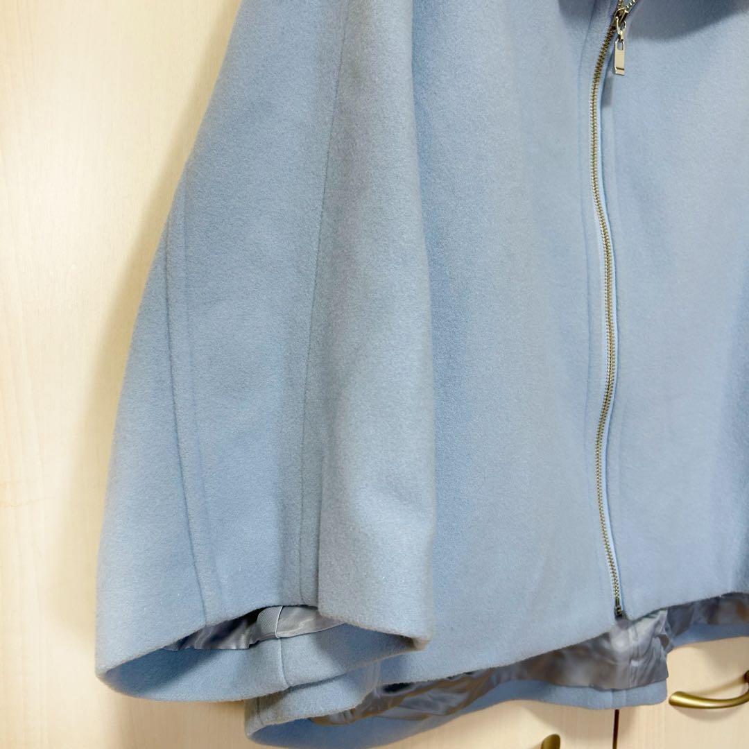 21AW♡ANAYI アナイ ラムウールケープコート 36 ショートコート