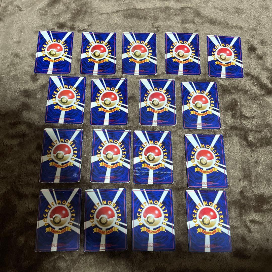 ア*エ様 ポケモンカード　旧裏 キラ レア 　うずまき　十字　モンボ　全面ホロ