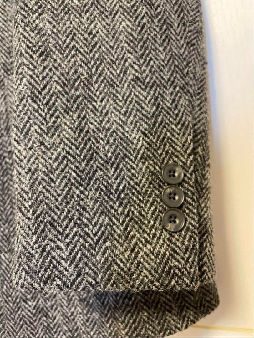 【SALE‼️】ハリスツイード　ヘリンボーン テーラードジャケット　M