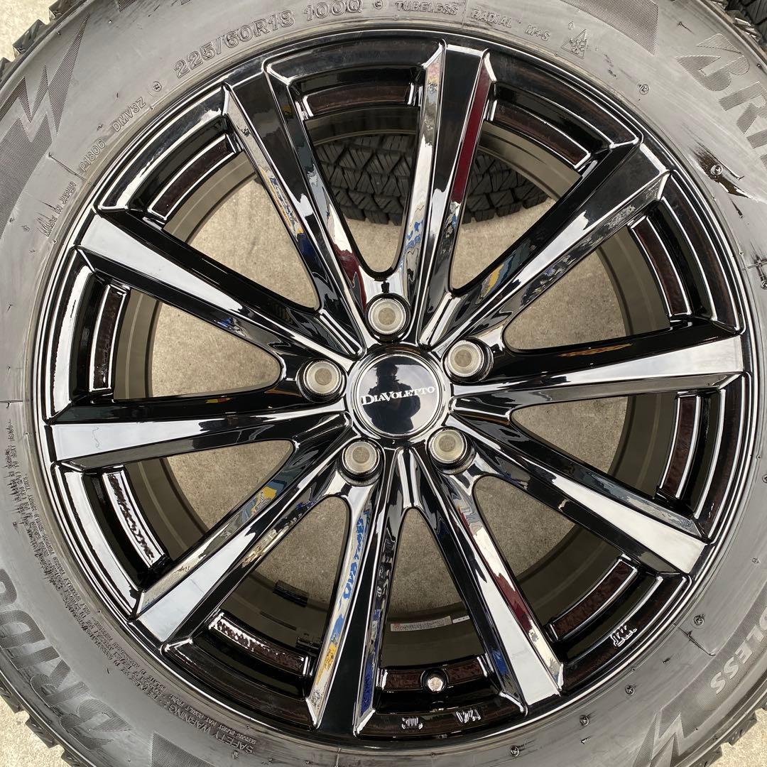 中古ブリヂストンスタッドレスセット225/60R18ハリアー、エクストレイル