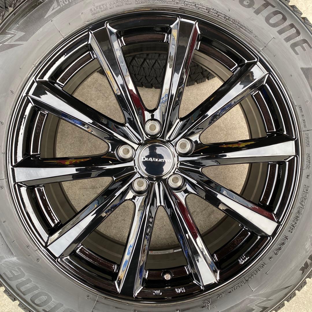 中古ブリヂストンスタッドレスセット225/60R18ハリアー、エクストレイル