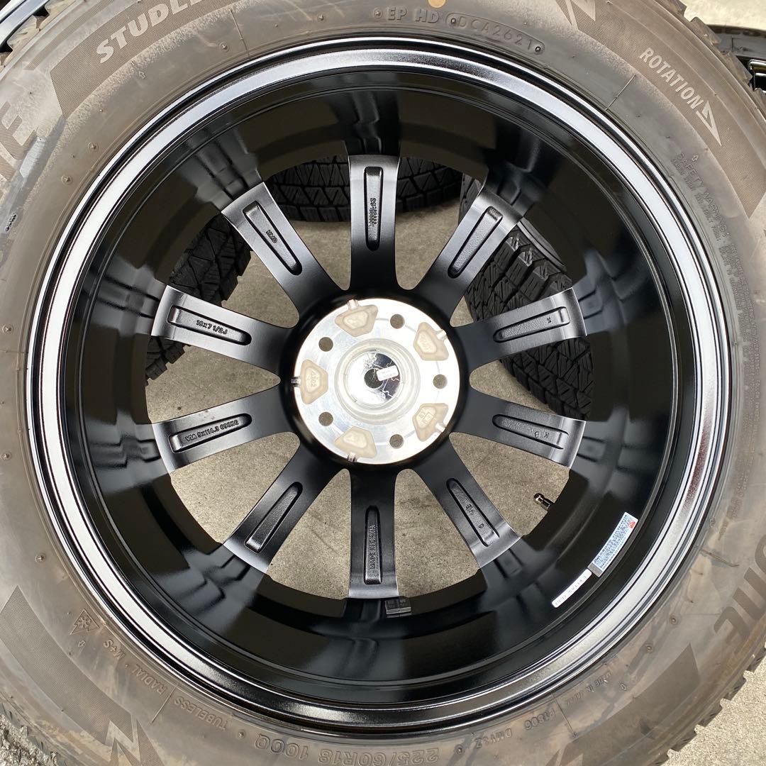 中古ブリヂストンスタッドレスセット225/60R18ハリアー、エクストレイル