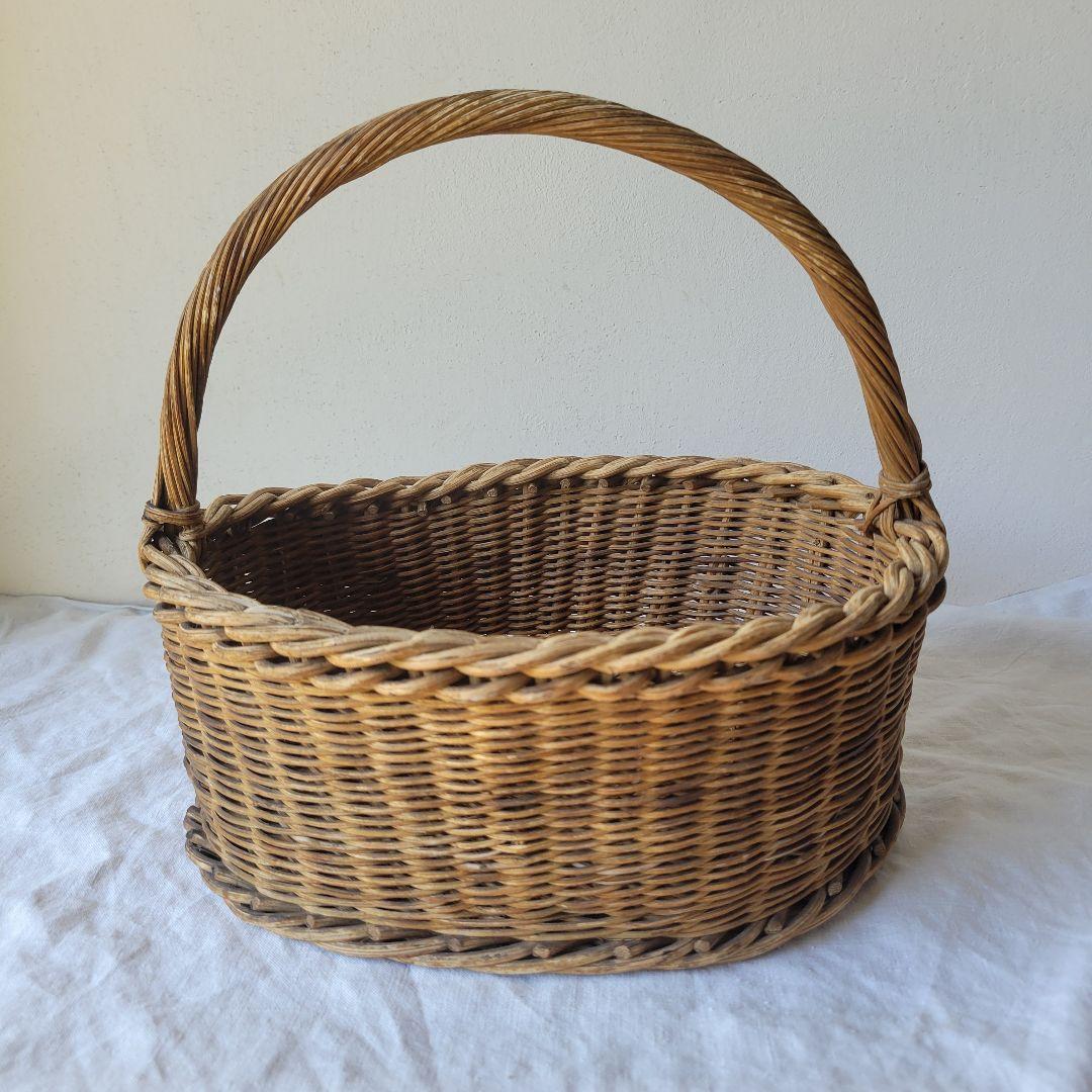 フランス　アンティーク　パニエ　F