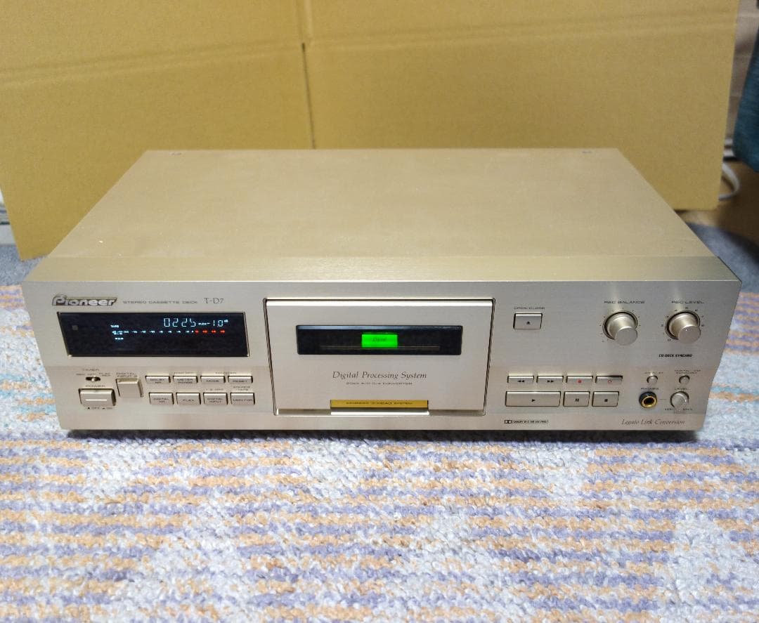 【3ヘッド】Pioneer T-D7 ステレオカセットデッキ【動作品】