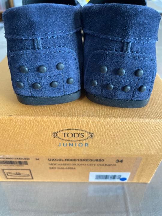 【新品未使用】TOD’Sジュニア 34サイズ ドライビングシューズ