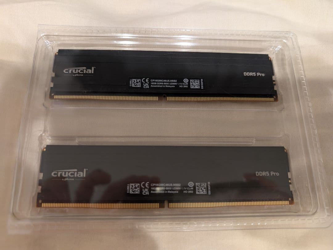 メモリー crucial Pro 32G DDR5-5600