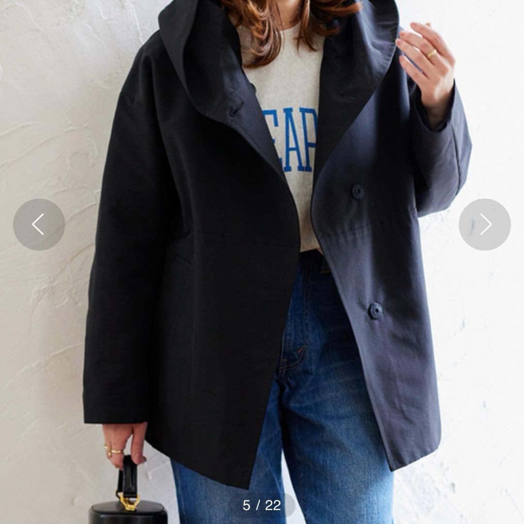 ジャーナルスタンダード　グログランコート　フード付き　38サイズ