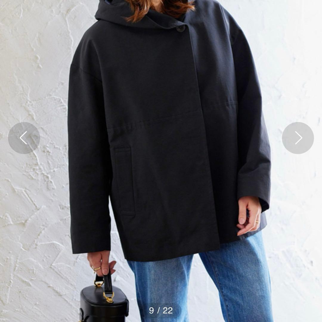 ジャーナルスタンダード　グログランコート　フード付き　38サイズ