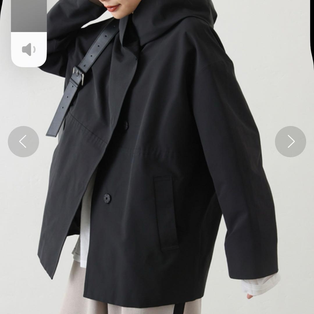 ジャーナルスタンダード　グログランコート　フード付き　38サイズ