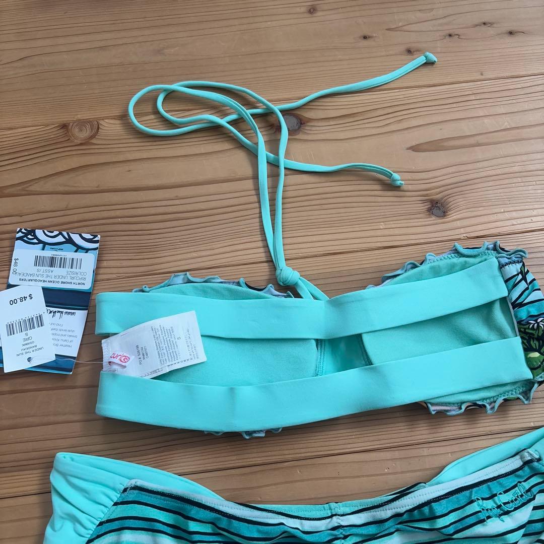 【入手困難】リップカール　ヘザーブラウン　水着　セパレート　短パンセット