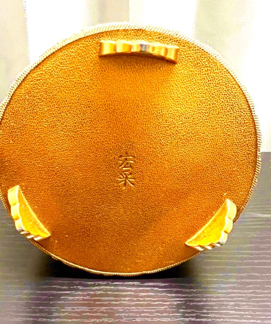 D*h様 ★【商品名】★佐野宏采造　菊花模様香炉高岡銅器★美品★