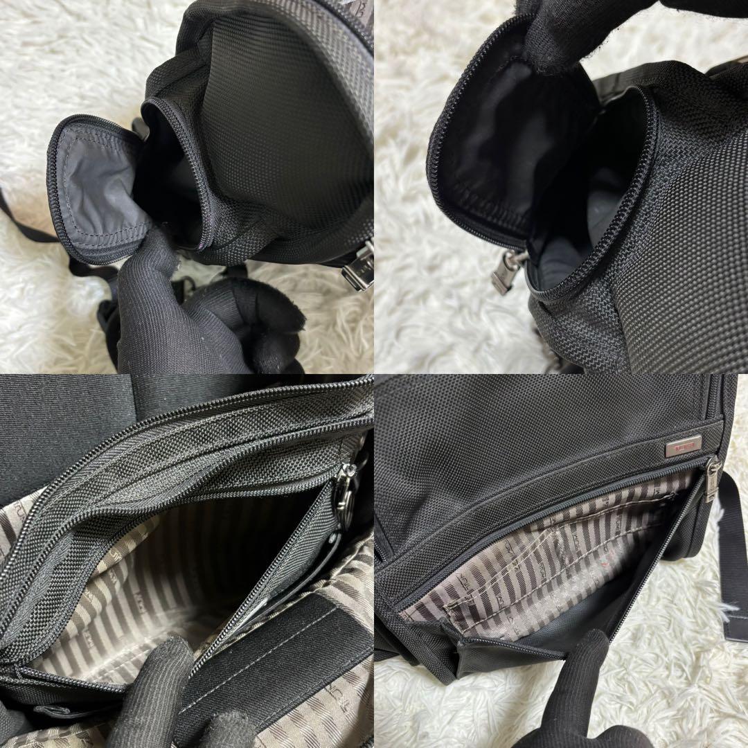 f*i様 TUMI ビジネス リュック PC対応 ブラック チャーム付 ナイロン