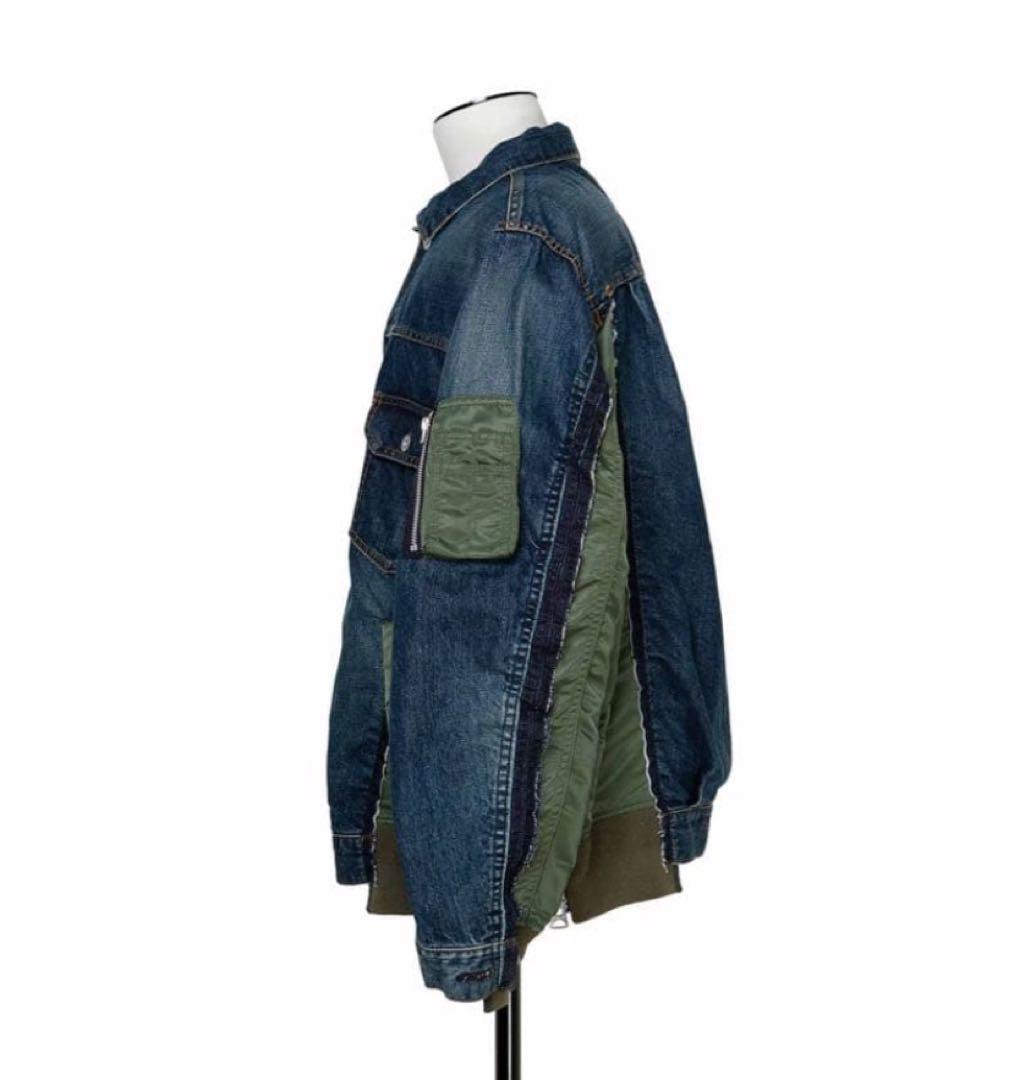 サカイ　Denim Nylon Twill Jacket サイズ２　ＳＣＭ