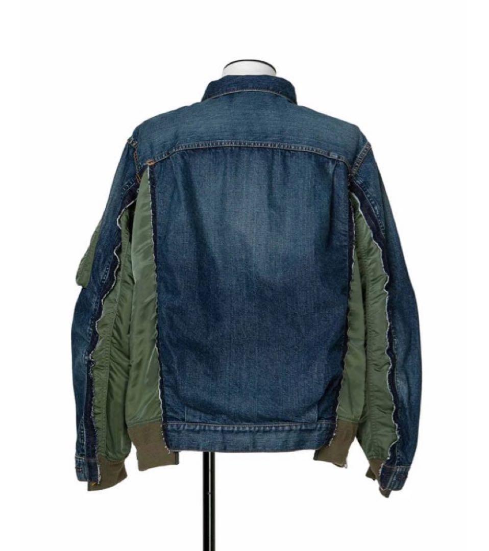 サカイ　Denim Nylon Twill Jacket サイズ２　ＳＣＭ