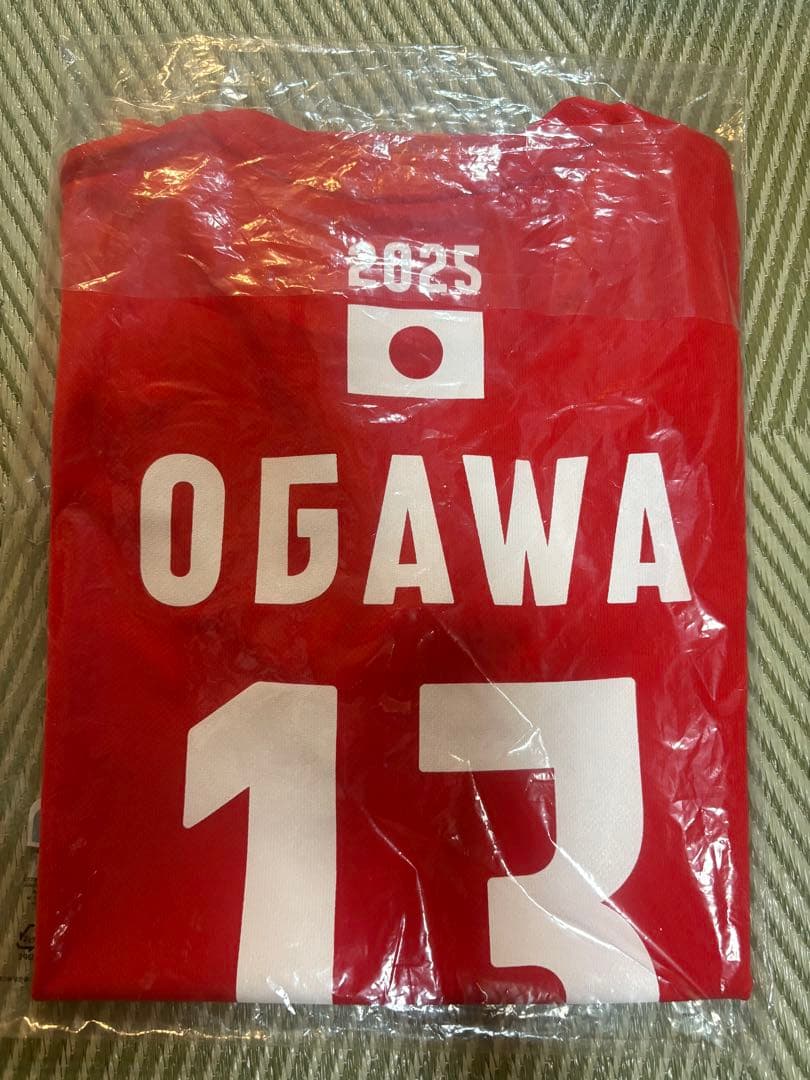 2025男子日本代表応援Tシャツ 小川智大 Mサイズ