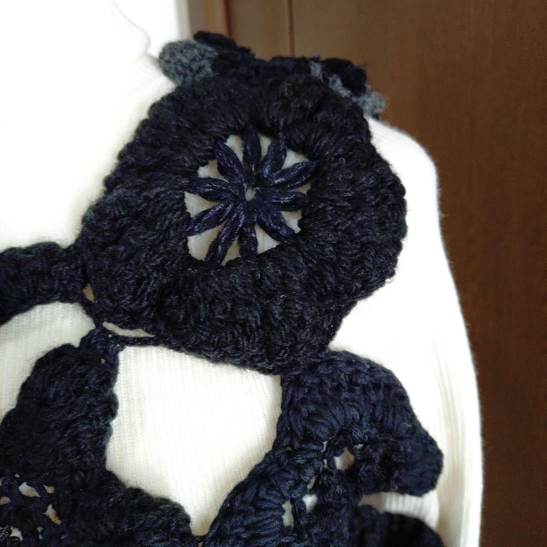 【極美品】トリココムデギャルソン　フラワーモチーフ ノースリーブベスト