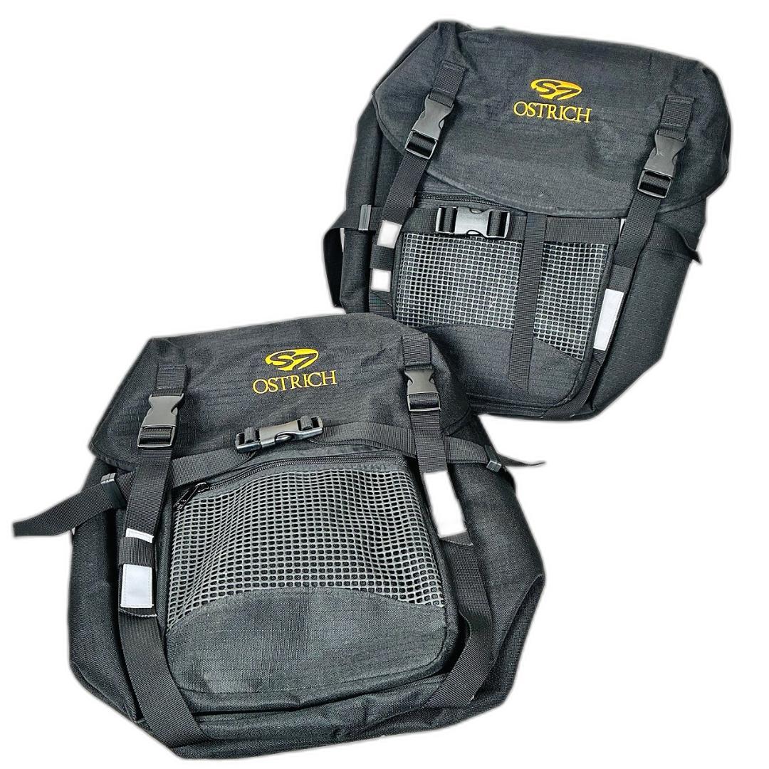 ★美品・希少★ OSTRICH S-7 金刺繍ロゴ　サイドバッグ 2個セット