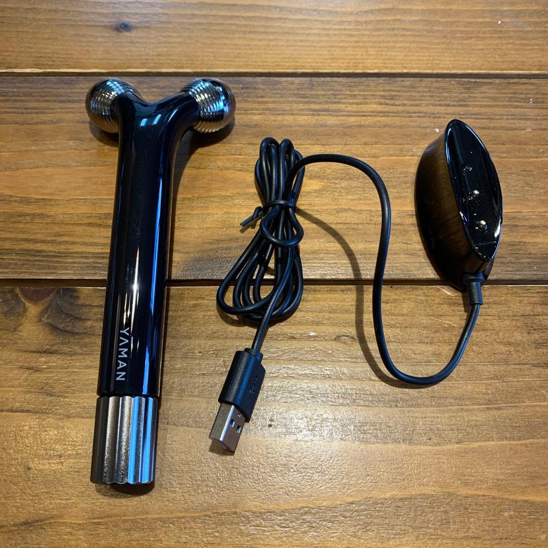 ヤーマン ATMAN USB充電式美顔ローラー ブラック