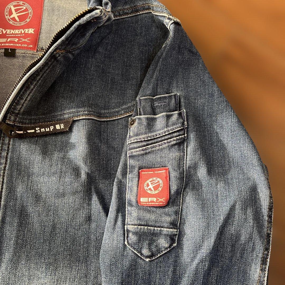 EVEN スナップワーカーコラボ　デニムセットアップ　作業服