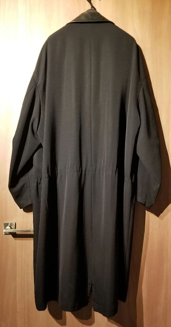 96AW　ヨウジヤマモトプールオム　襟切り替えモッズコート　ウールギャバ