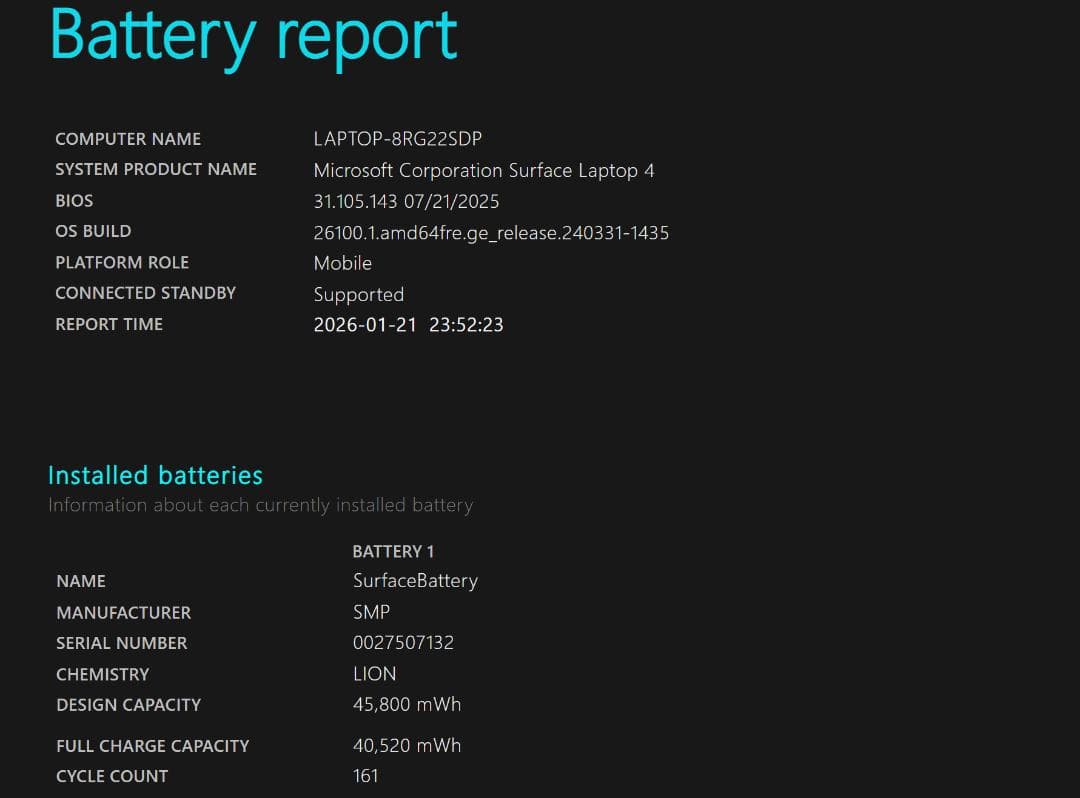 ★美品★Surface Laptop 4 Core i7 16GB SSD