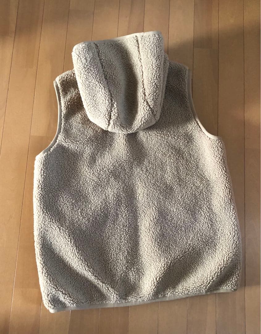 DANTON フード付きボアベスト